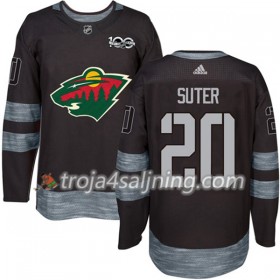 Minnesota Wild tröja Ryan Suter 20 1917-2017 100th Anniversary Adidas Svart Authentic - NHL Tröjor Herr